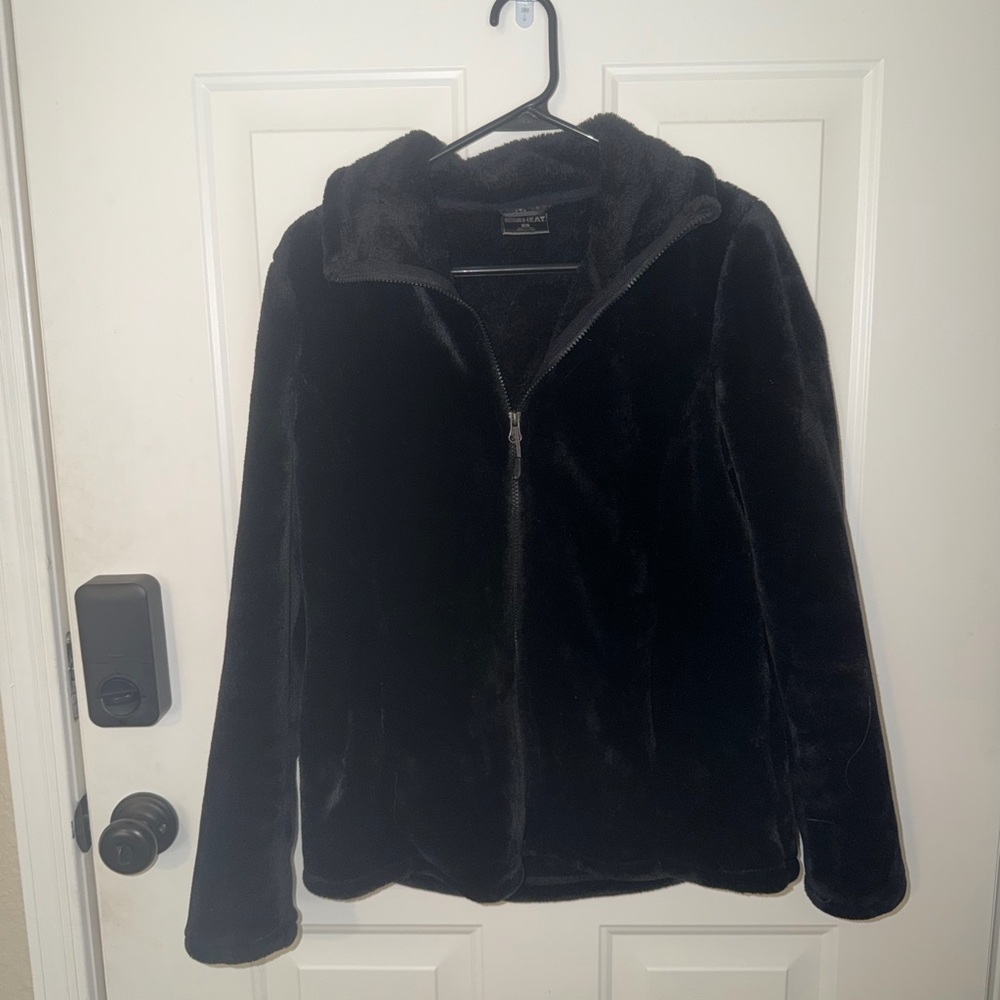 32 Degrees Black Teddy Jacket